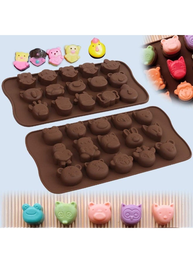 Diverse Animal Silicone Chocolate Making Molds, Food Grade Silicone for Chocolate, Candy, Ice Cube, Dog Treats. 4 Pcs - Image 3
